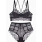 Sexy Underwire Gathered Lace Sheer Bra & Panty Sets [BRPY0002]