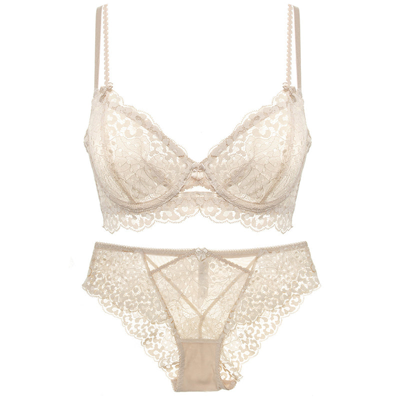Sexy Underwire Comfortable Lace Embroidery Bra & Panty Sets [BRPY0005]