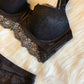 Sexy Underwire Gathered Lace Embroidery Bra & Panty Sets [BRPY0008]