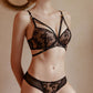 Sexy Underwire Gathered Lace Embroidery Bra & Panty Sets [BRPY0014]