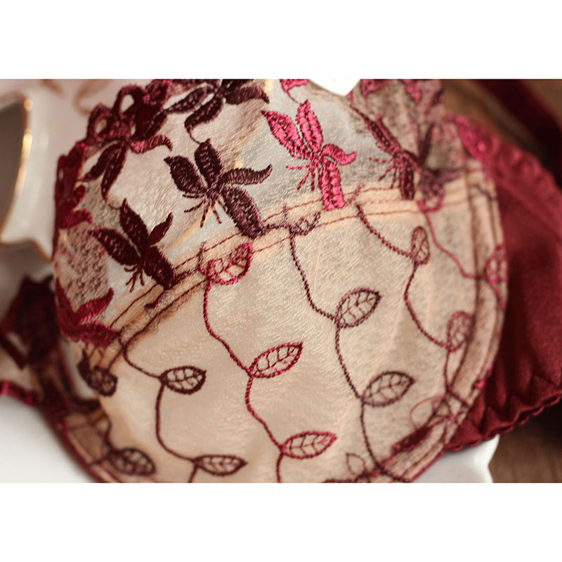 Sexy Underwire Push Up Lace Embroidery Bra & Panty Sets [BRPY0015]