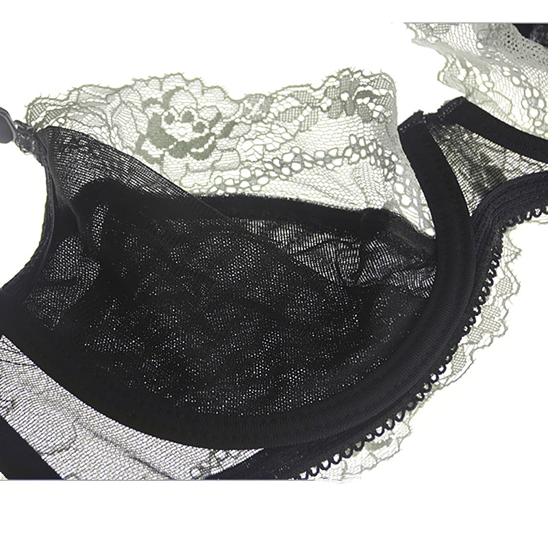 Sexy Underwire Comfortable Lace Embroidery Bra & Panty Sets [BRPY0016]