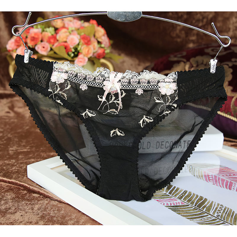 Sexy Underwire Comfortable Lace Sheer Bra & Panty Sets [BRPY0017]