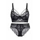 Sexy Underwire Minimizer Lace Sheer Bra & Panty Sets [BRPY0021]