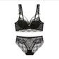 Sexy Underwire Minimizer Lace Falbala Bra & Panty Sets [BRPY0022]