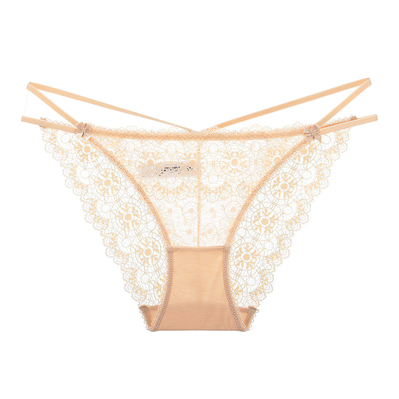Sexy Underwire Gathered Lace Embroidery Bra & Panty Sets [BRPY0026]