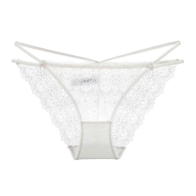 Sexy Underwire Gathered Lace Embroidery Bra & Panty Sets [BRPY0026]