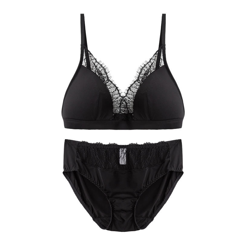 Sexy Wireless Seamless Lace Sheer Bra & Panty Sets [BRPY0028]