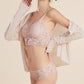 Elegant Wireless Minimizer Lace Embroidery Bra & Panty Sets [BRPY0029]