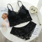 Elegant Wireless Minimizer Lace Embroidery Bra & Panty Sets [BRPY0029]