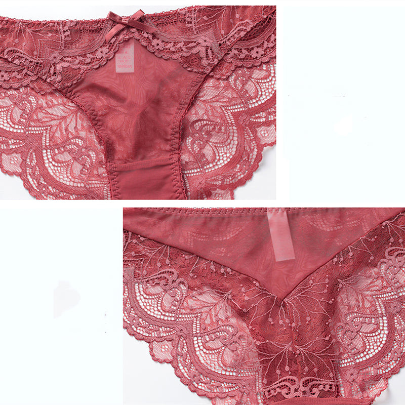 Sexy Underwire Breathable Push Up Lace Hollow out Bra & Panty Sets [BRPY0030]