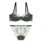 Sexy Underwire Breathable Lace Embroidery Bra & Panty Sets [BRPY0031]