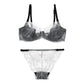 Sexy Underwire Breathable Lace Embroidery Bra & Panty Sets [BRPY0031]