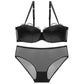 Sexy Underwire Seamless Push Up Lace Falbala Bra & Panty Sets [BRPY0034]