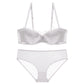 Sexy Underwire Seamless Push Up Lace Falbala Bra & Panty Sets [BRPY0034]