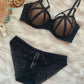 Sexy Underwire Gathered Lace Up Bra & Panty Sets [BRPY0040]