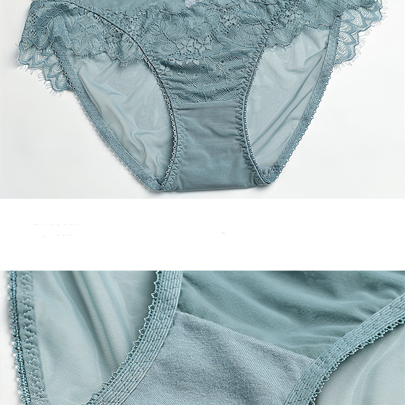 Sexy Underwire Breathable Lace Falbala Bra & Panty Sets [BRPY0042]