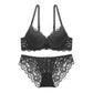 Sexy Underwire Gathered Lace Falbala Bra & Panty Sets [BRPY0046]