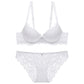 Sexy Underwire Gathered Lace Falbala Bra & Panty Sets [BRPY0046]