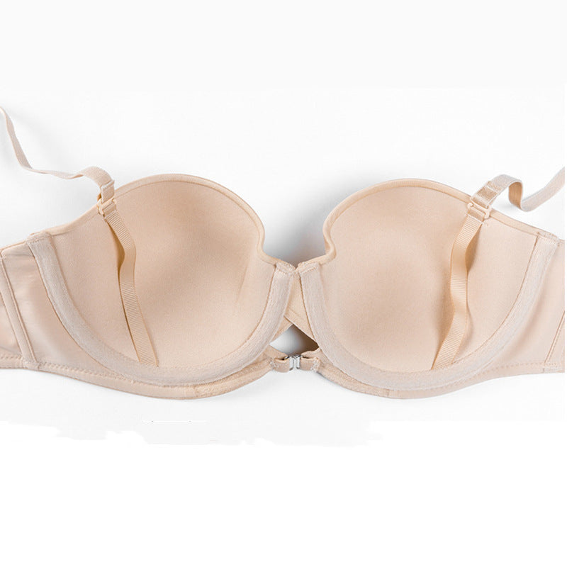 Sexy Soft Wire Seamless Gathered  Hollow out Bra & Panty Sets [BRPY0048]