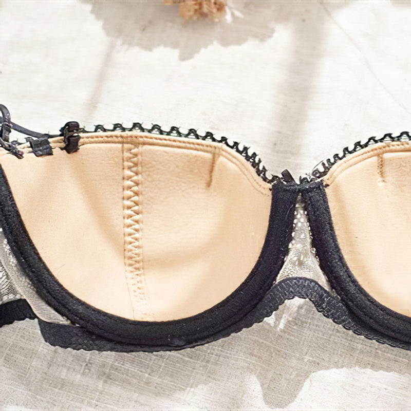 Sexy Underwire Breathable Push Up Lace Falbala Bra & Panty Sets [BRPY0049]