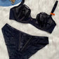 Sexy Underwire Breathable Push Up Lace Embroidery Bra & Panty Sets [BRPY0050]