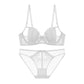 Sexy Underwire Breathable Push Up Lace Sheer Bra & Panty Sets [BRPY0051]