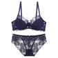Sexy Underwire Breathable Push Up Lace Falbala Embroidery Bra & Panty Sets [BRPY0052]