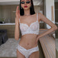Sexy Underwire Breathable Lace Falbala Bra & Panty Sets [BRPY0054]