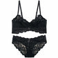 Sexy Underwire Breathable Lace Falbala Bra & Panty Sets [BRPY0054]