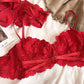 Sexy Underwire Breathable Lace Falbala Bra & Panty Sets [BRPY0054]