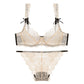 Sexy Underwire Breathable Lace Bow Falbala Bra & Panty Sets [BRPY0055]
