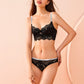 Sexy Underwire Breathable Gathered Lace Falbala Longline Bra & Panty Sets [BRPY0061]