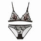 Sexy Wireless Breathable Lace Embroidery Bra & Panty Sets [BRPY0064]