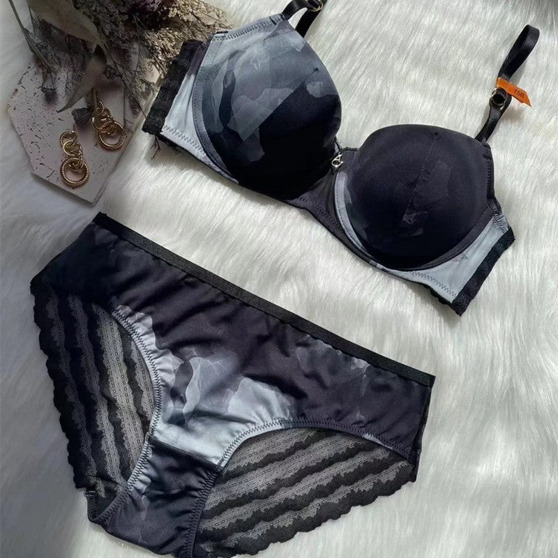 Sexy Underwire Seamless Printing Bra & Panty Sets [BRPY0067]