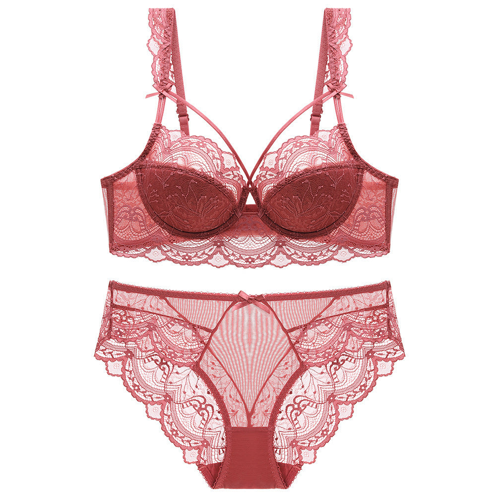 Sexy Underwire Push Up Lace Falbala Bra & Panty Sets [BRPY0069]