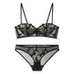 Sexy Soft Wire Push Up Lace Embroidery Bra & Panty Sets [BRPY0073]
