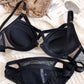 Sexy Underwire Gathered Lace Up Bra & Panty Sets [BRPY0074]