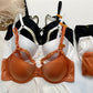 Sexy Underwire Gathered Lace Up Bra & Panty Sets [BRPY0083]