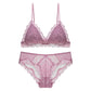 Sexy Underwire Breathable Lace Falbala Bra & Panty Sets [BRPY0097]