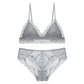 Sexy Underwire Breathable Lace Falbala Bra & Panty Sets [BRPY0097]