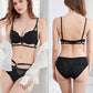 Sexy Soft Wire Gathered Lace Embroidery Bra & Panty Sets [BRPY0105]